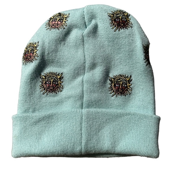 Sublime logo woven beanie hat blue pink - Picture 2 of 2